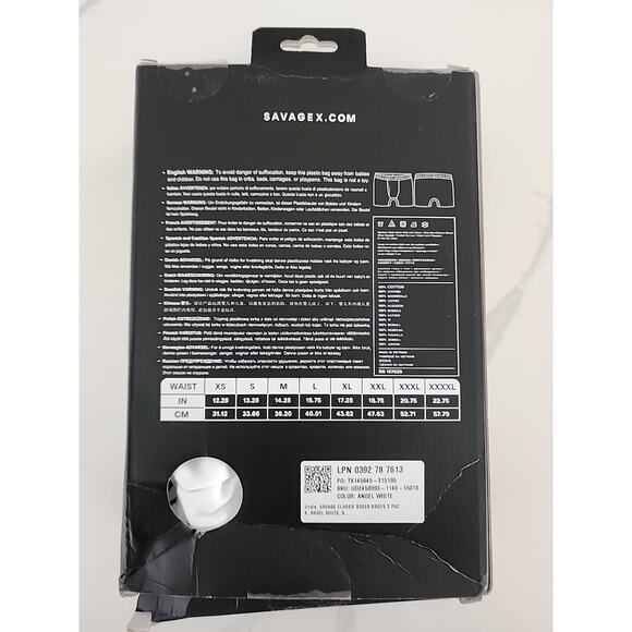 Savage X Fenty Men 3 Pack Boxer Brief Small Modal Knit Waistband Logo by Rihanna - Picture 3 of 4